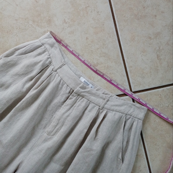 Dissh Norah Linen Wide Leg Pant In Natural - Picture 9 of 16